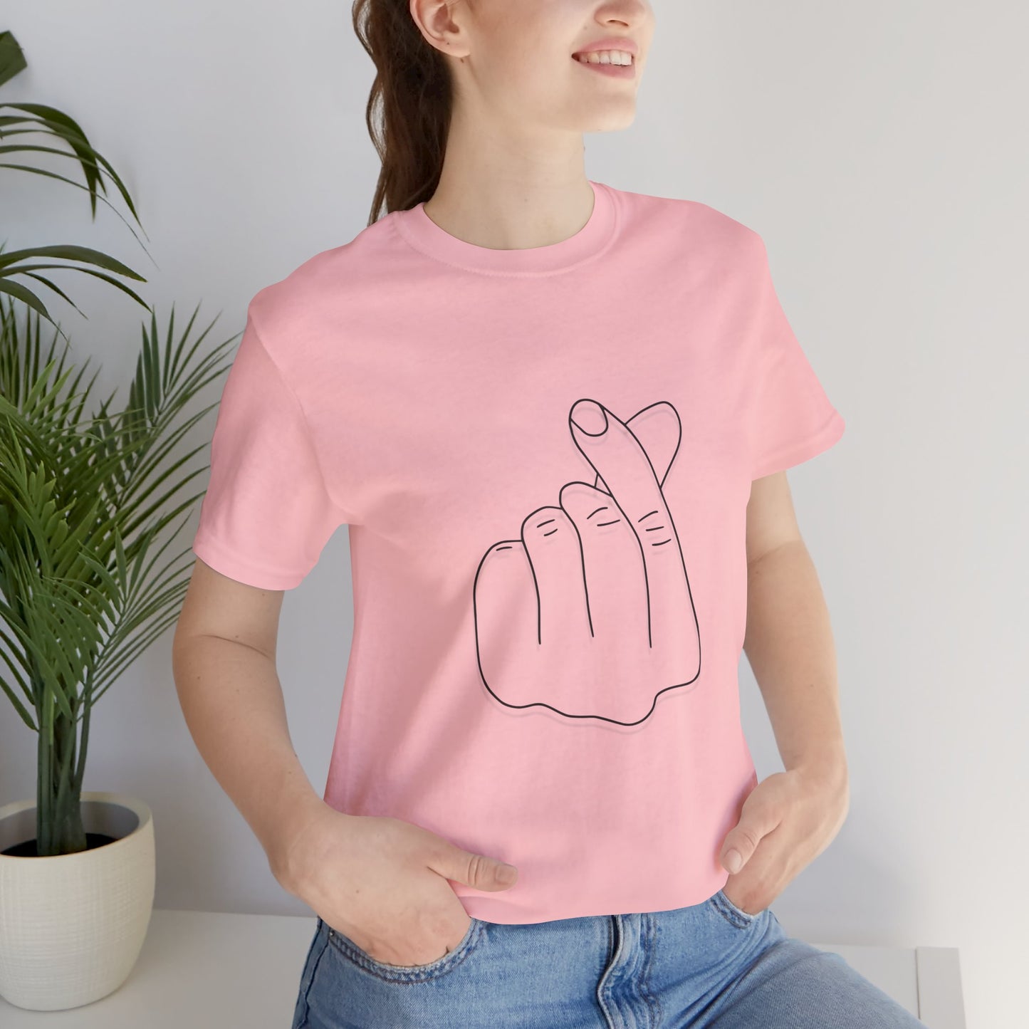 Minimalist Hand Sign Unisex Tee | Casual Everyday Wear | Perfect for Gift Givers