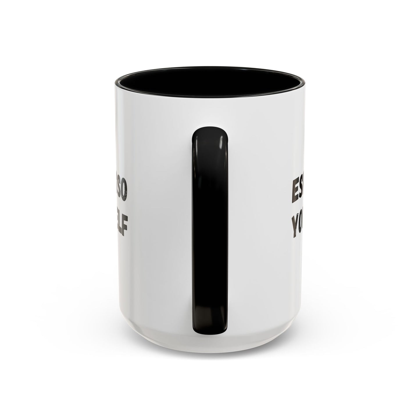 Espresso Yourself Coffee Mug - Fun Black Accented Mug for Coffee Lovers, Great Gift for Birthdays, Christmas, and Housewarming