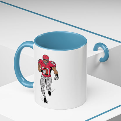 Football Player Coffee Mug, Sports Fan Gift, Motivational Coffee Cup, Game Day Mug, Unique Sports Merchandise