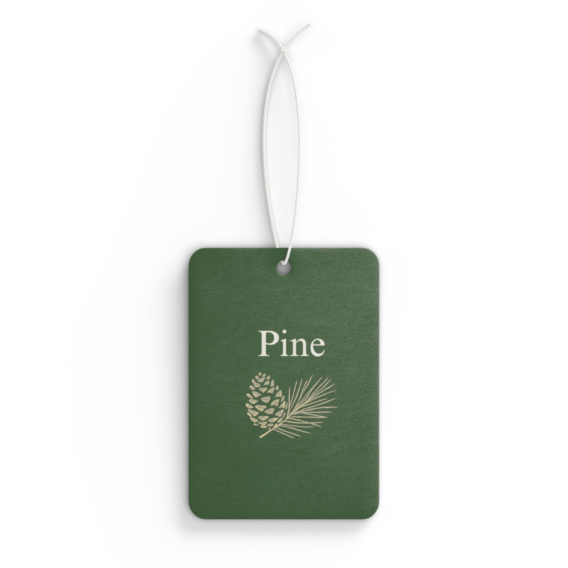 Pine Pinecone Car Air Freshener | Green Botanical Scented Tag - TRV