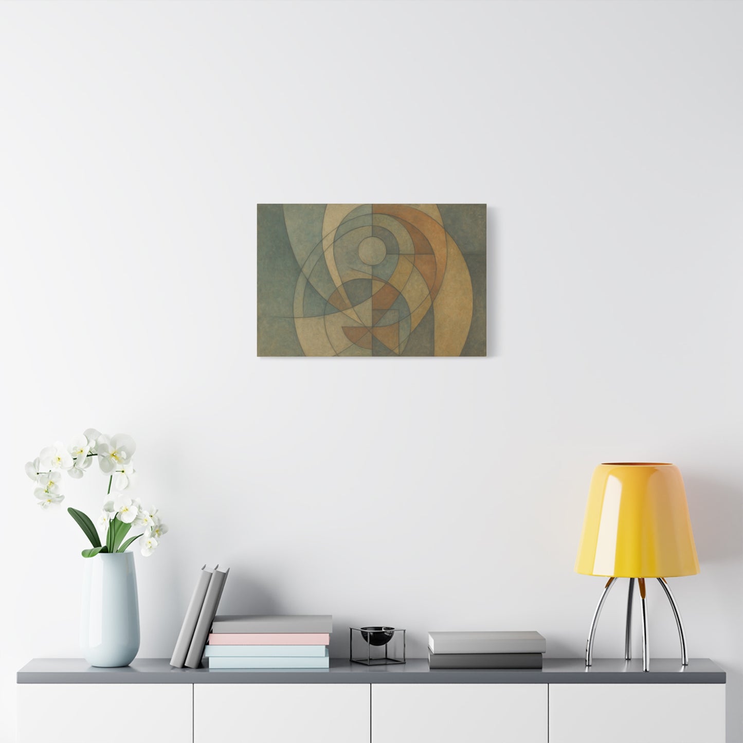 Abstract Geometric Circles Matte Canvas - TRV