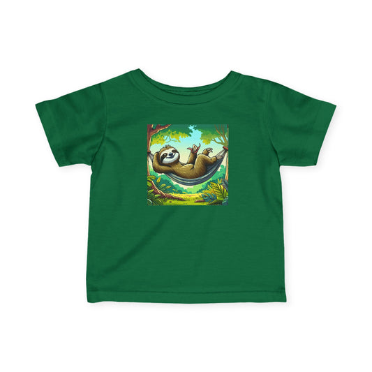 Sloth Relaxation Infant Tee, Baby T-Shirt, Cute Baby Clothes, Toddler Gift, Fun Nursery Wear, Animal Lover Gift
