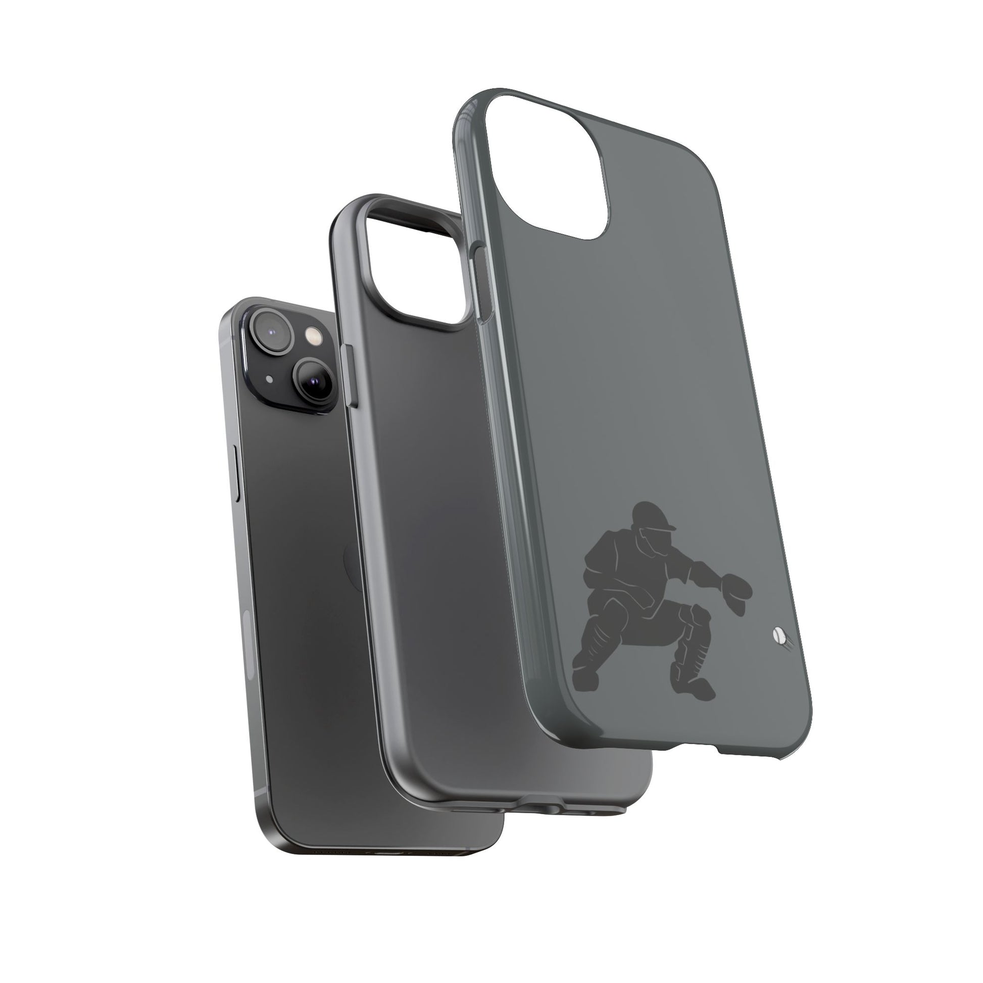 Baseball Catcher Phone Case, Sports Phone Accessory, Tough Cases, Gift for Athletes, Sports Fan Merchandise, Unique Design - TRV