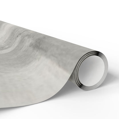 Gray Marble Wrapping Paper Roll — Neutral Watercolor Gift Wrap for Weddings, Birthdays & Minimalist Packaging