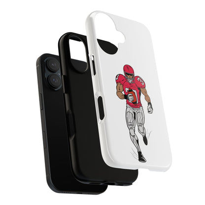 Football Player Tough Case, Sports Phone Cover, Athlete Gift, Tough Phone Case, Fall Sports, Football Lover's Accessory - TRV