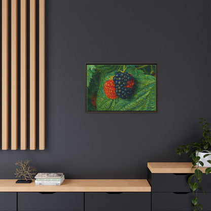 Van Gogh Style Blackberry Canvas Art, Framed Wall Decor, Botanical Print, Summer Home Decor, Gift for Garden Lovers - TRV