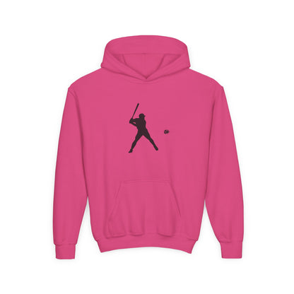 Baseball Themed Youth Hoodie, Sports Sweatshirt, Kids Gift, Youth Apparel, Baseball Fan Gear, Athletic Hoodie