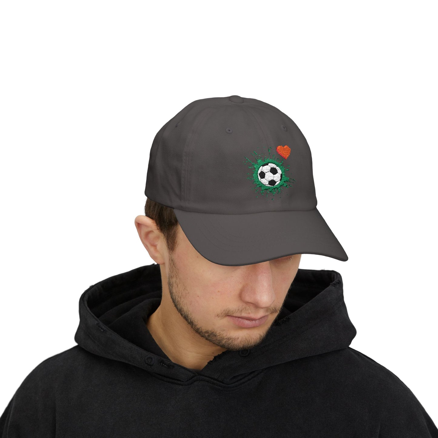 Soccer Love Dad Cap | Perfect Gift for Sports Lovers, Father's Day, Outdoor Events, Casual Wear, Adjustable Cap - TRV