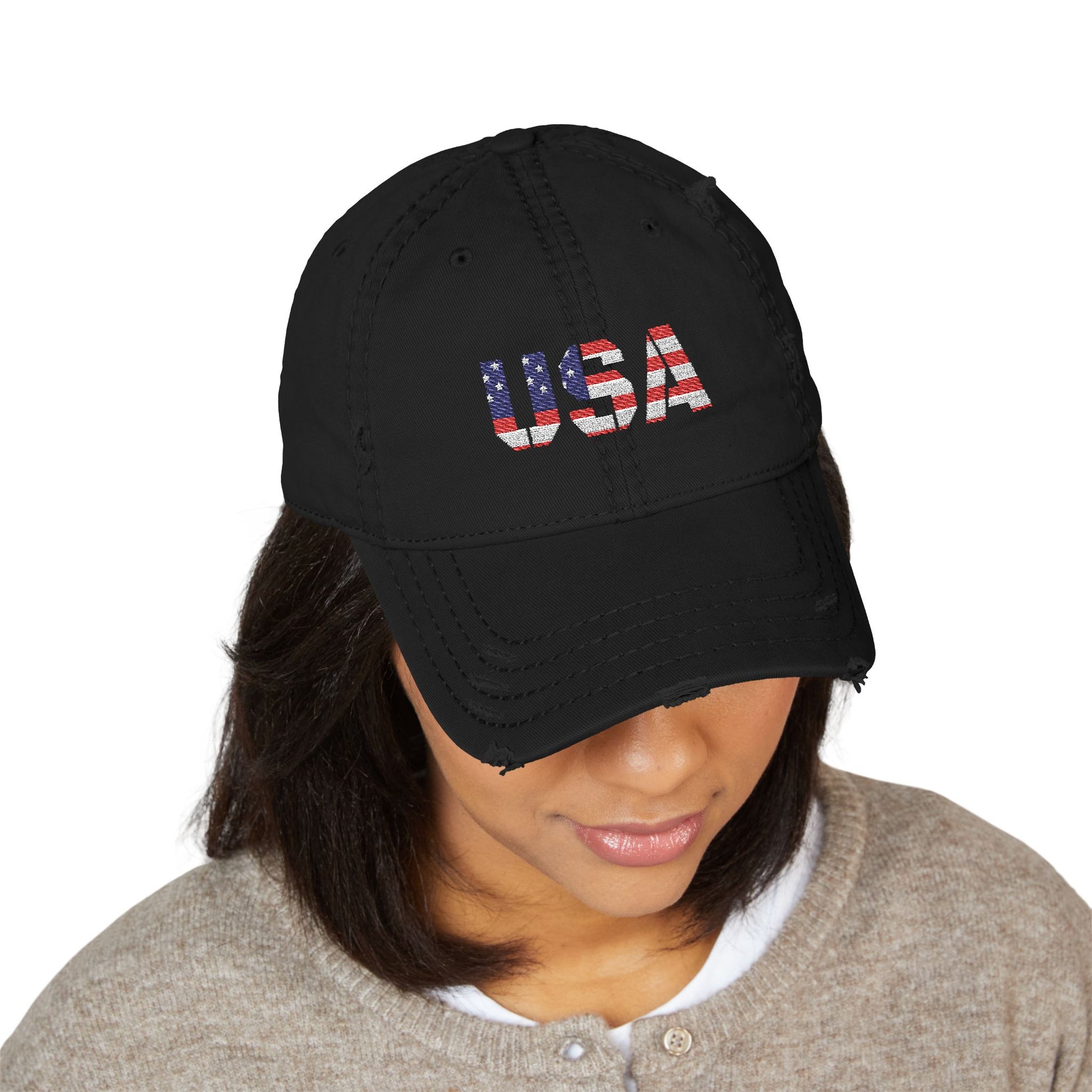Dad Hat - Distressed USA Patriotic Baseball Cap - TRV