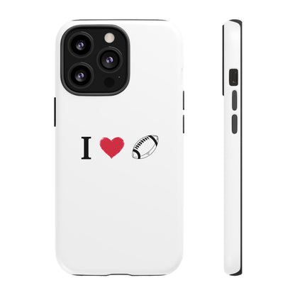 Football Love Phone Case - Tough Cases, Unique Sports Lover Gift, Personalized Cellphone Cover, Birthday Present, Sports Equipment - TRV