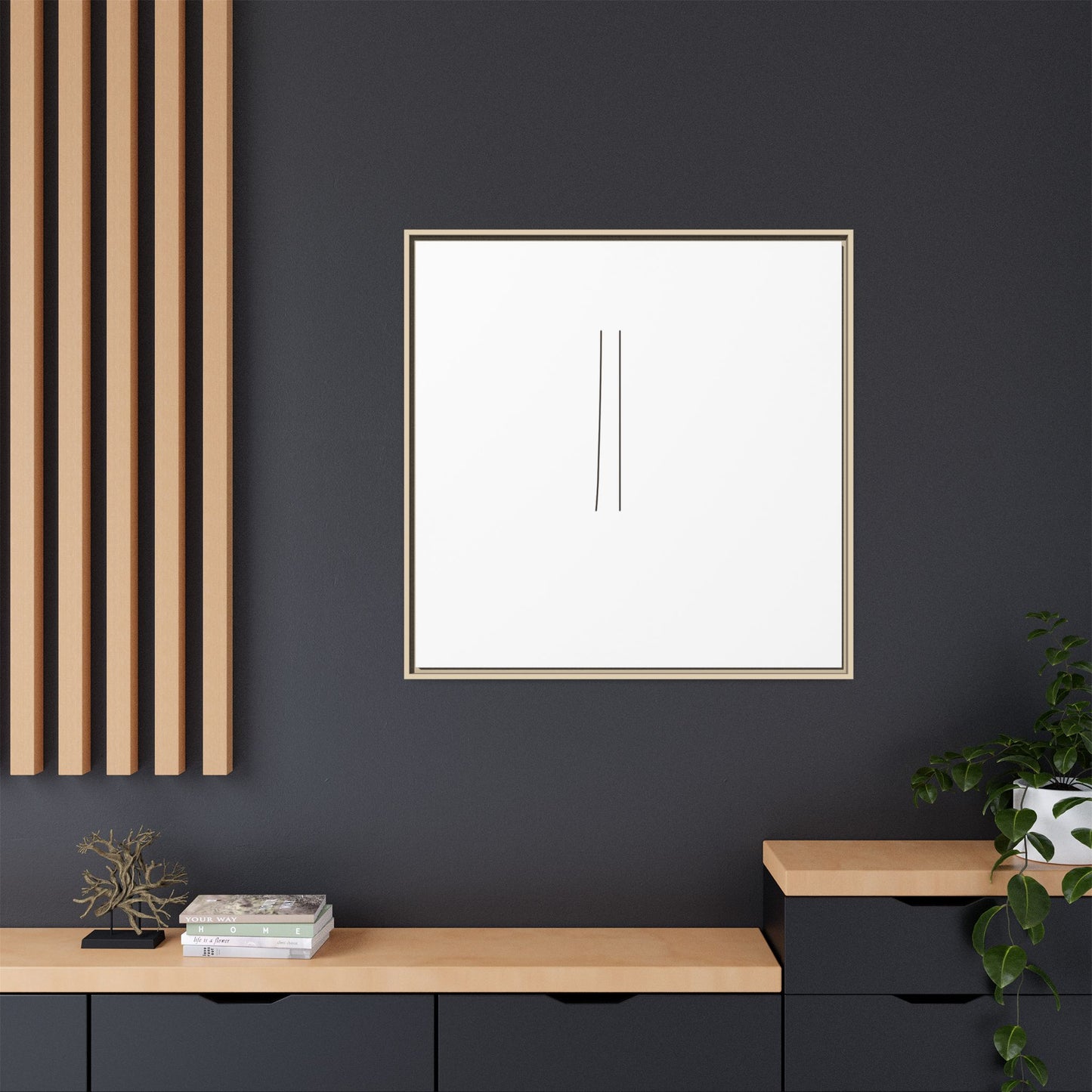 Minimal Line Art | Matte Canvas Framed