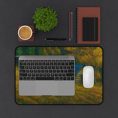 Rustic Landscape Desk Mat, Office Decor, Mouse Pad, Nature Inspired, Gift for Coworkers, Home Office Accessories - TRV