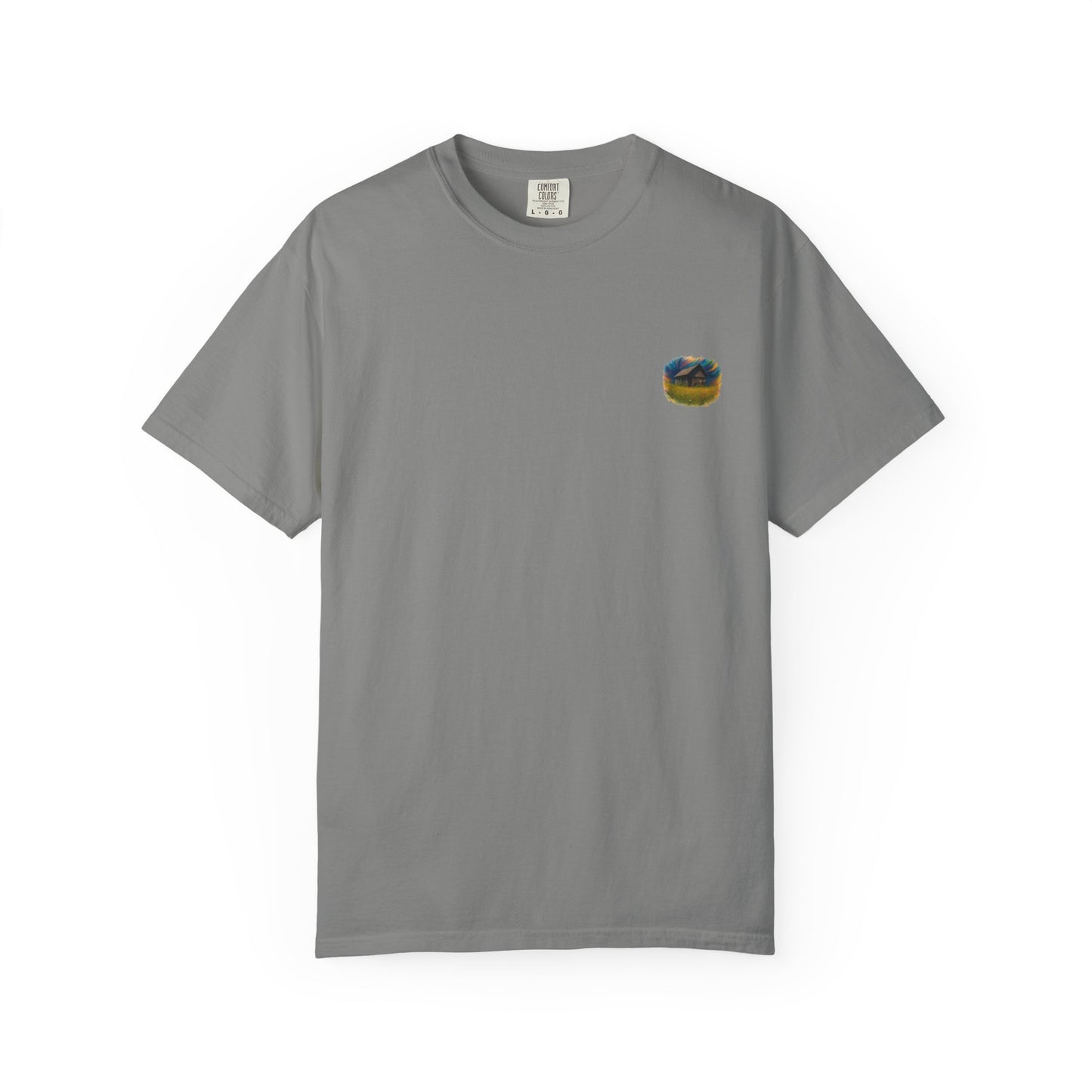 Rustic Landscape T-shirt | Relaxed Fit Tee, Casual Wear, Nature Lover Gift, Summer Outing Top, Eco-Friendly Apparel - TRV