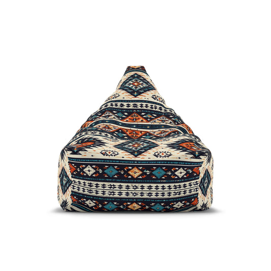 Southwestern Aztec Pattern Bean Bag Chair Cover | Tribal Geometric Boho