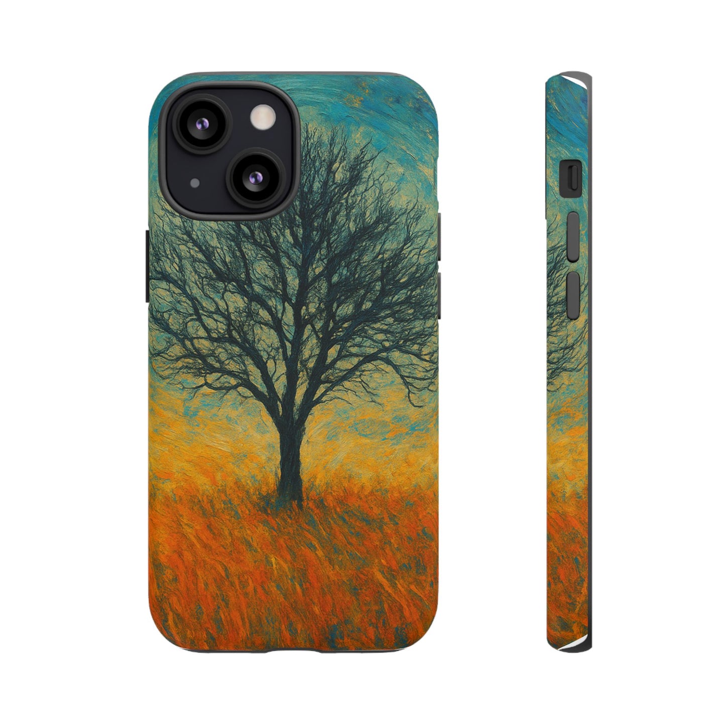 Artistic Phone Case with Tree Design, Nature Lover Gift, Unique Phone Cover, Holiday Present, Eco-friendly Tech Accessories - TRV