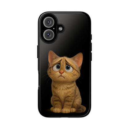 Cute Cat Phone Case, Adorable Kitty Cover, Pet Lover Gift, Unique Animal Design, Customizable Mobile Case - TRV