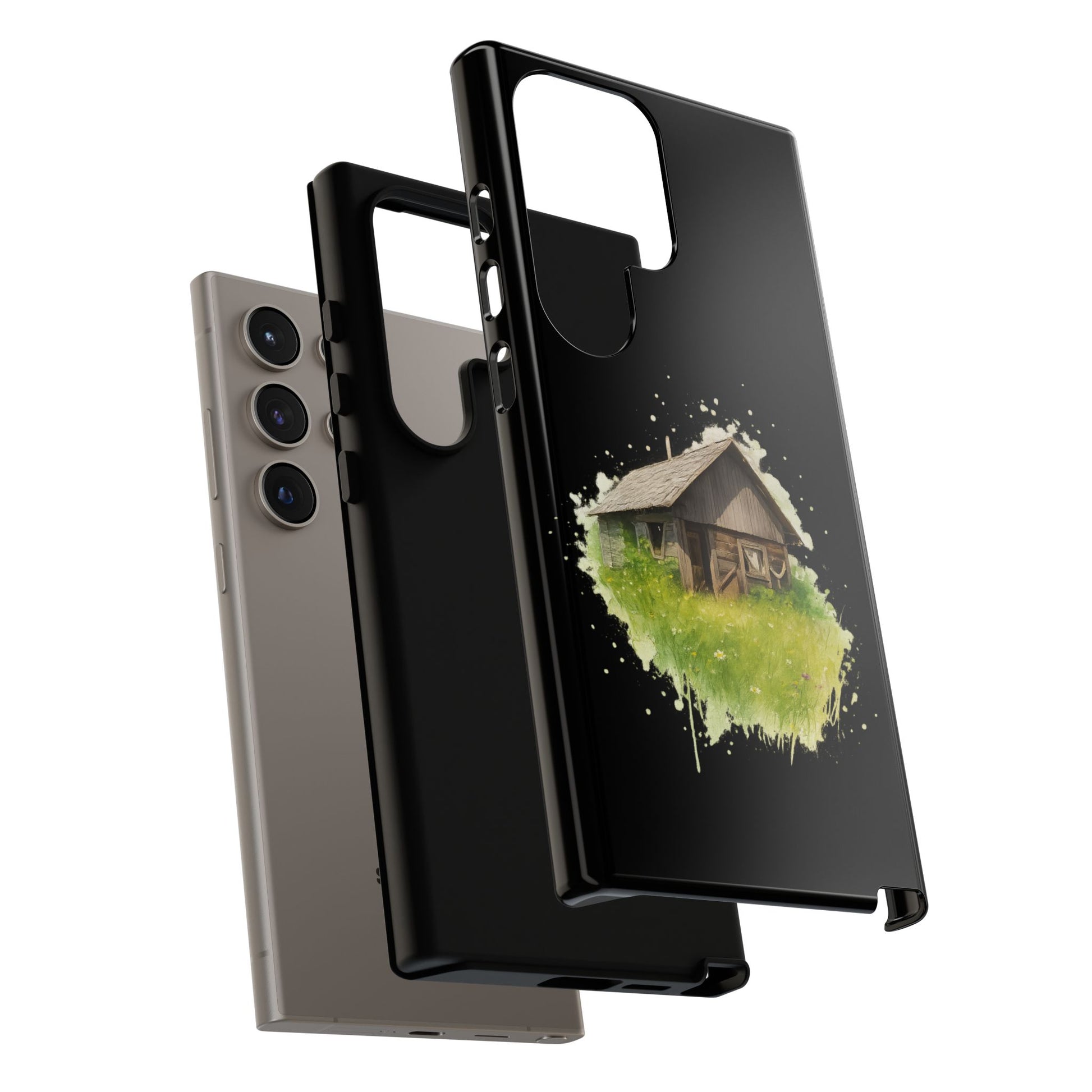 Rustic Farmhouse Phone Case, Cute Cottage Design, Tough Cases for Nature Lovers, Eco-Friendly Gift, Customizable Tech Accessories - TRV