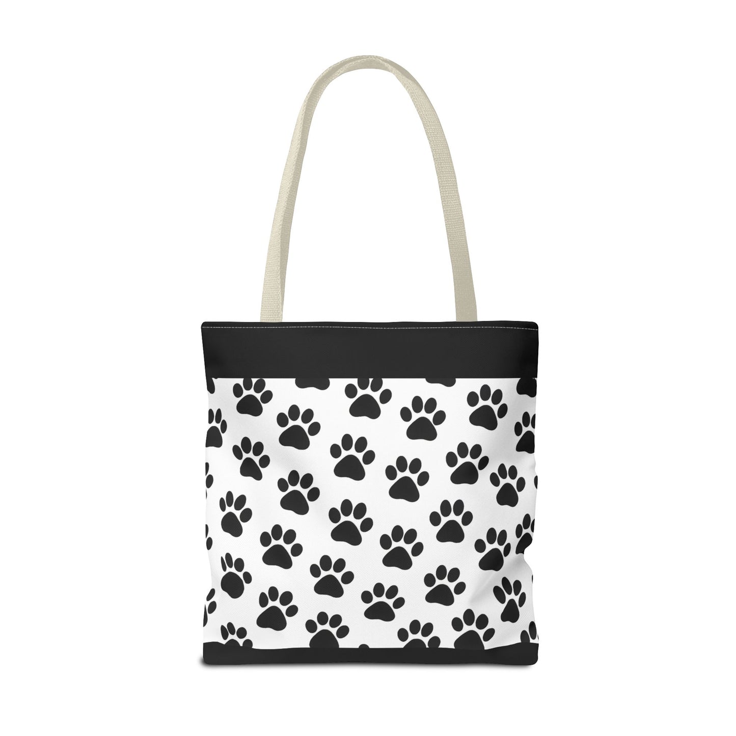 Paw Print Tote Bag, Dog Lover Gift, Shopping Tote, Eco-Friendly Bag, Pet Accessory, Animal Print Carryall - TRV