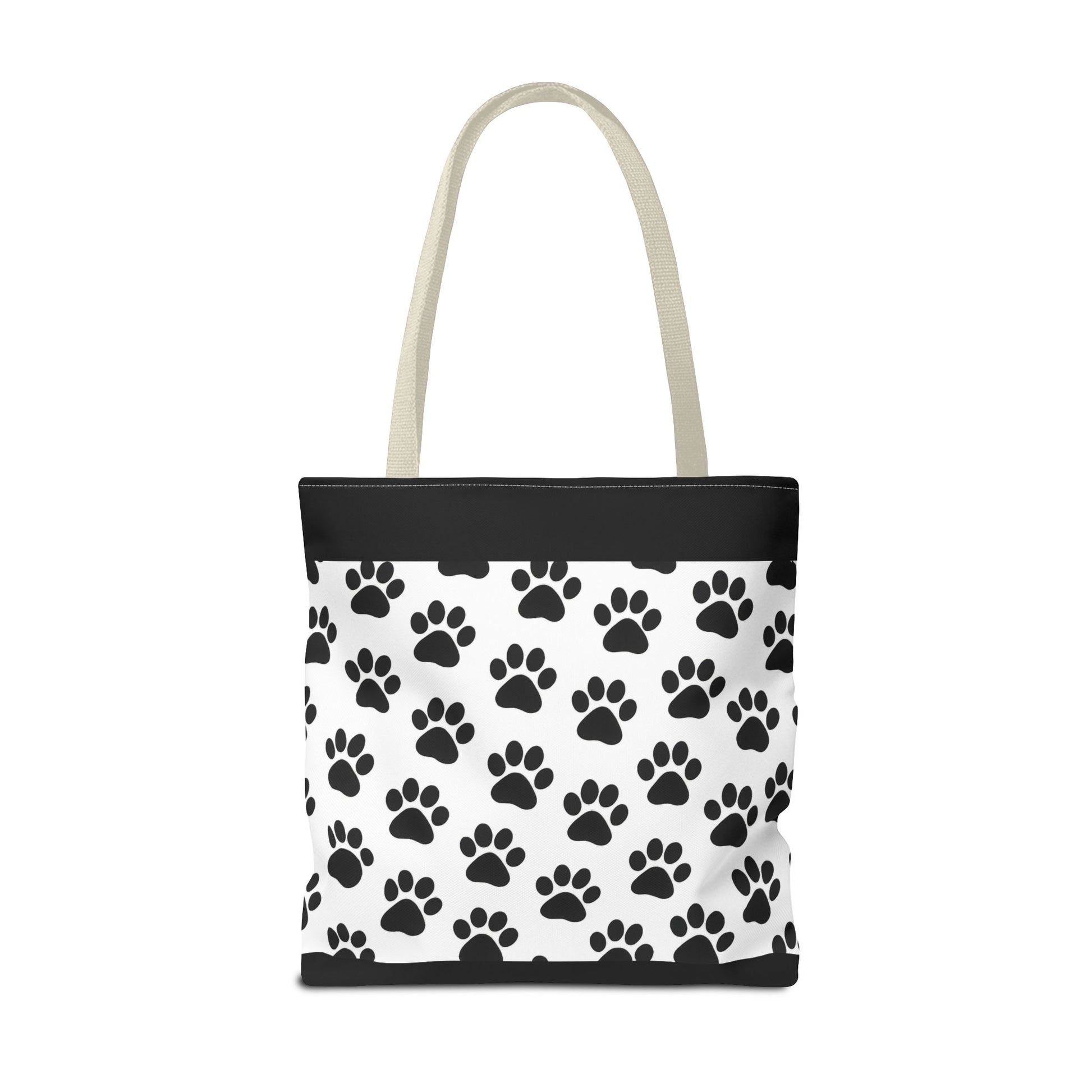 Paw Print Tote Bag, Dog Lover Gift, Shopping Tote, Eco-Friendly Bag, Pet Accessory, Animal Print Carryall - TRV