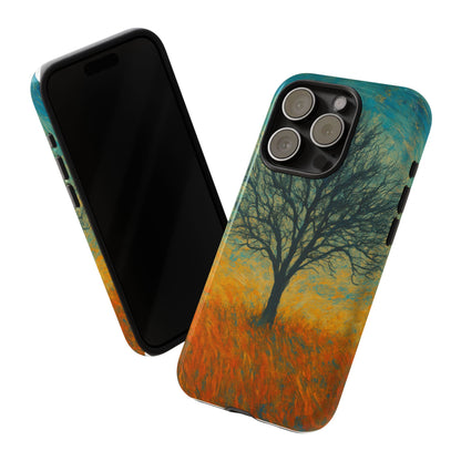 Artistic Phone Case with Tree Design, Nature Lover Gift, Unique Phone Cover, Holiday Present, Eco-friendly Tech Accessories - TRV