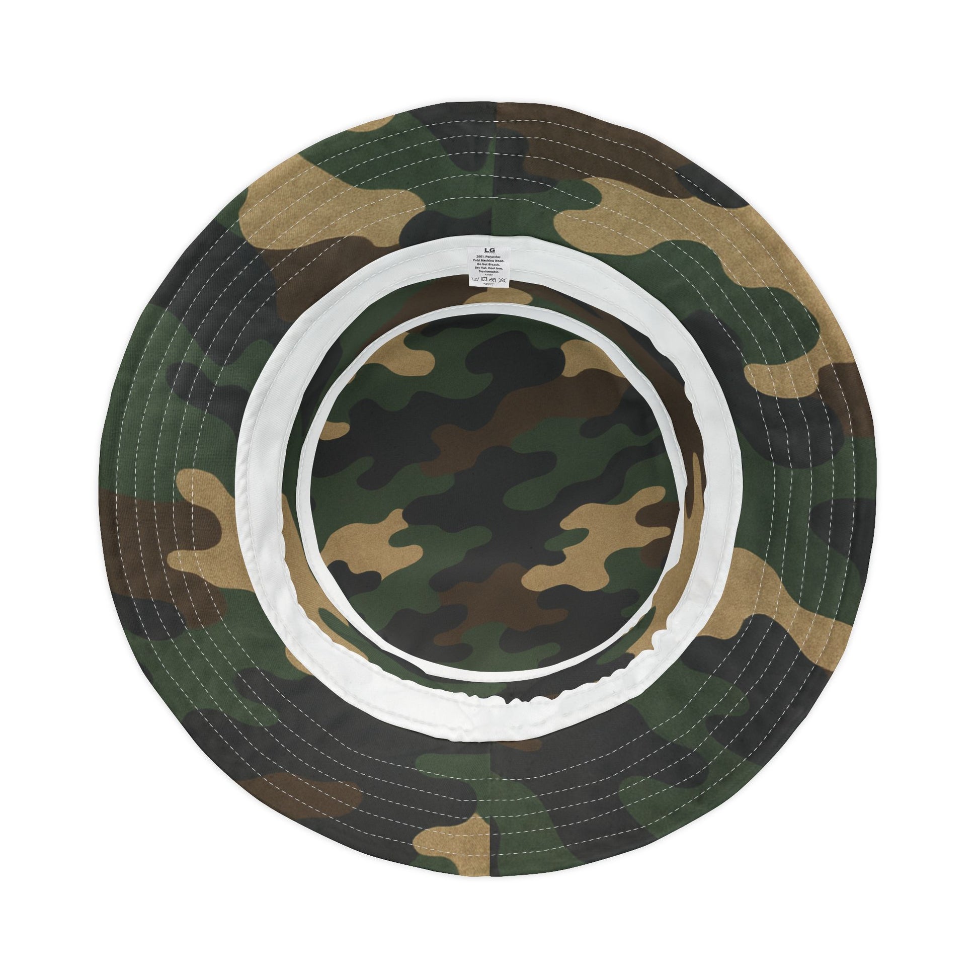 Camouflage Bucket Hat - Trendy AOP Headwear, Summer Fashion Accessory, Outdoor Adventure Cap, Unique Gift for Him/Her, Stylish Festival Hat - TRV