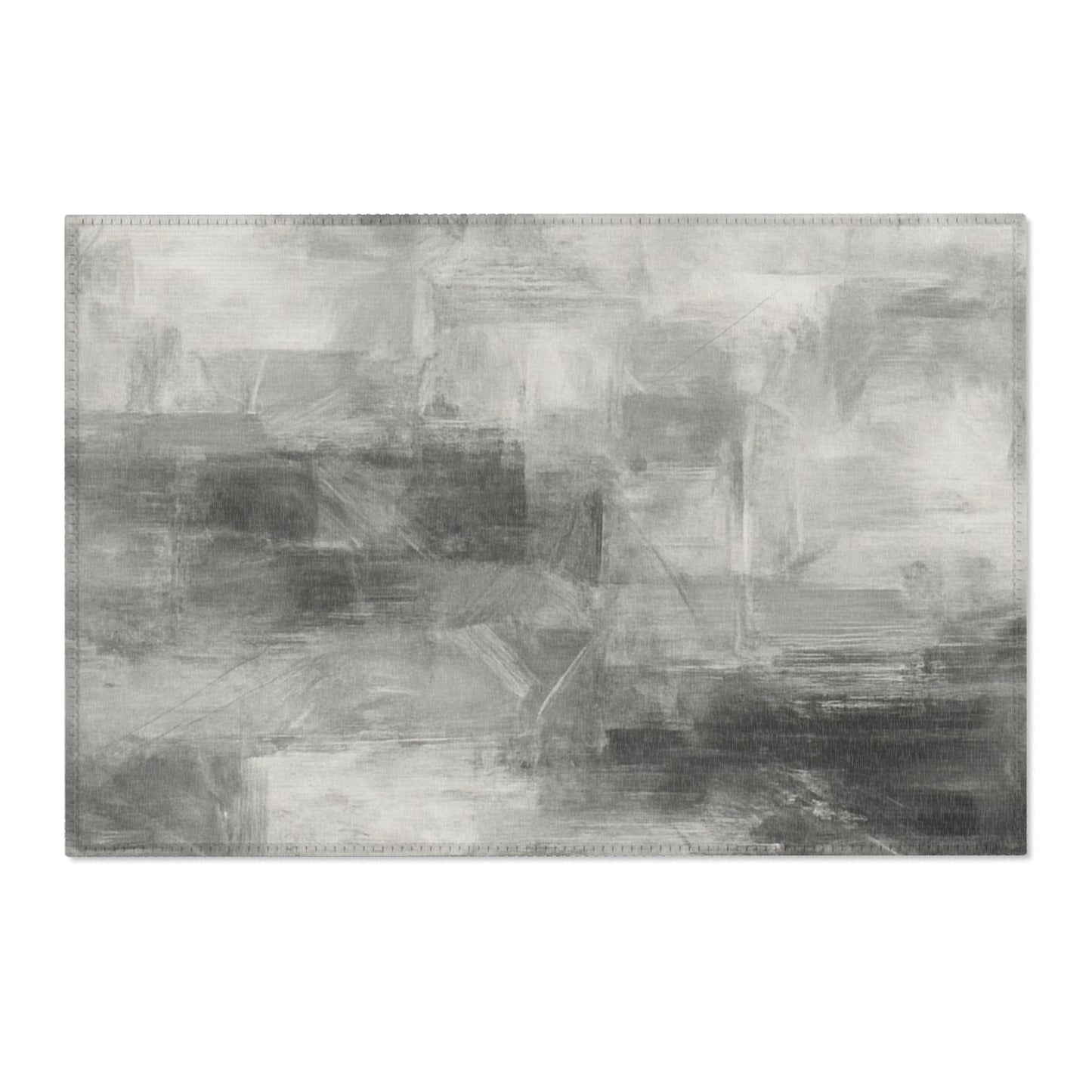 Modern Abstract Area Rug, Boho Home Decor, Soft Indoor Carpet, Living Room Textile, Neutral Tones for Minimalist Spaces - TRV