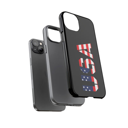 USA Flag Phone Case, Tough Phone Cover, Patriotic Gift, Independence Day Accessory, American Pride Mobile Case - TRV