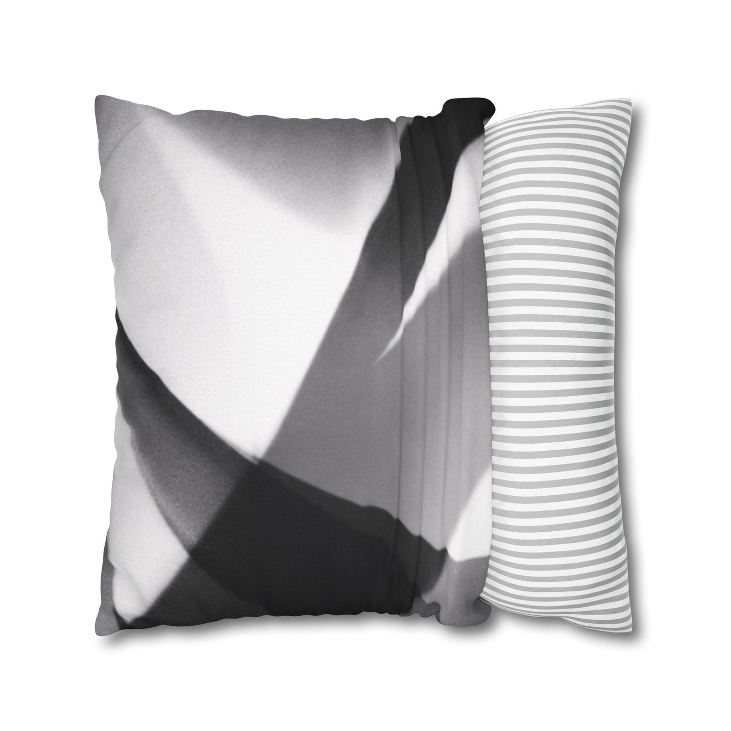 Abstract Black and White Photo Pillowcase, Square Pillowcase