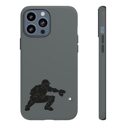 Baseball Catcher Phone Case, Sports Phone Accessory, Tough Cases, Gift for Athletes, Sports Fan Merchandise, Unique Design - TRV