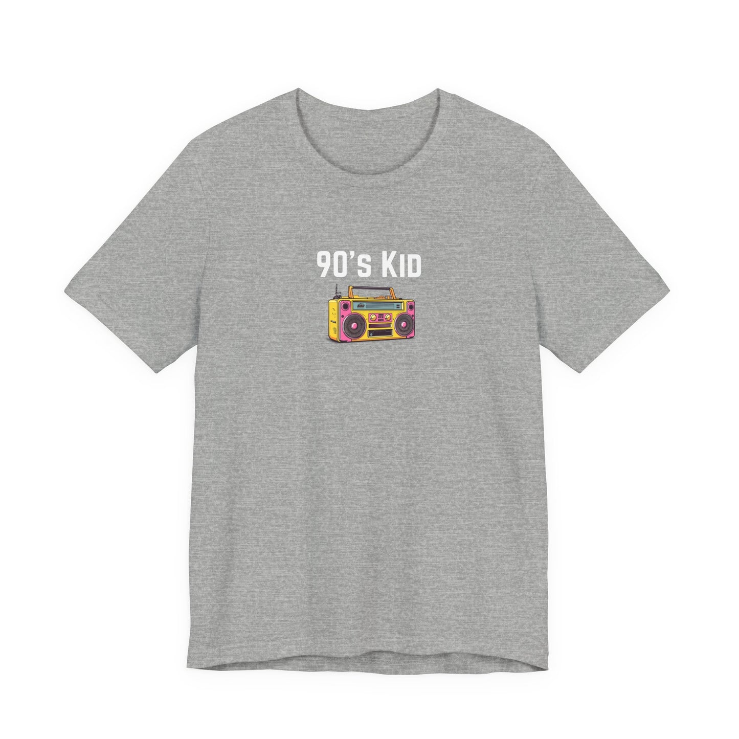Retro Boombox Tee — 90s Kid Graphic T-Shirt