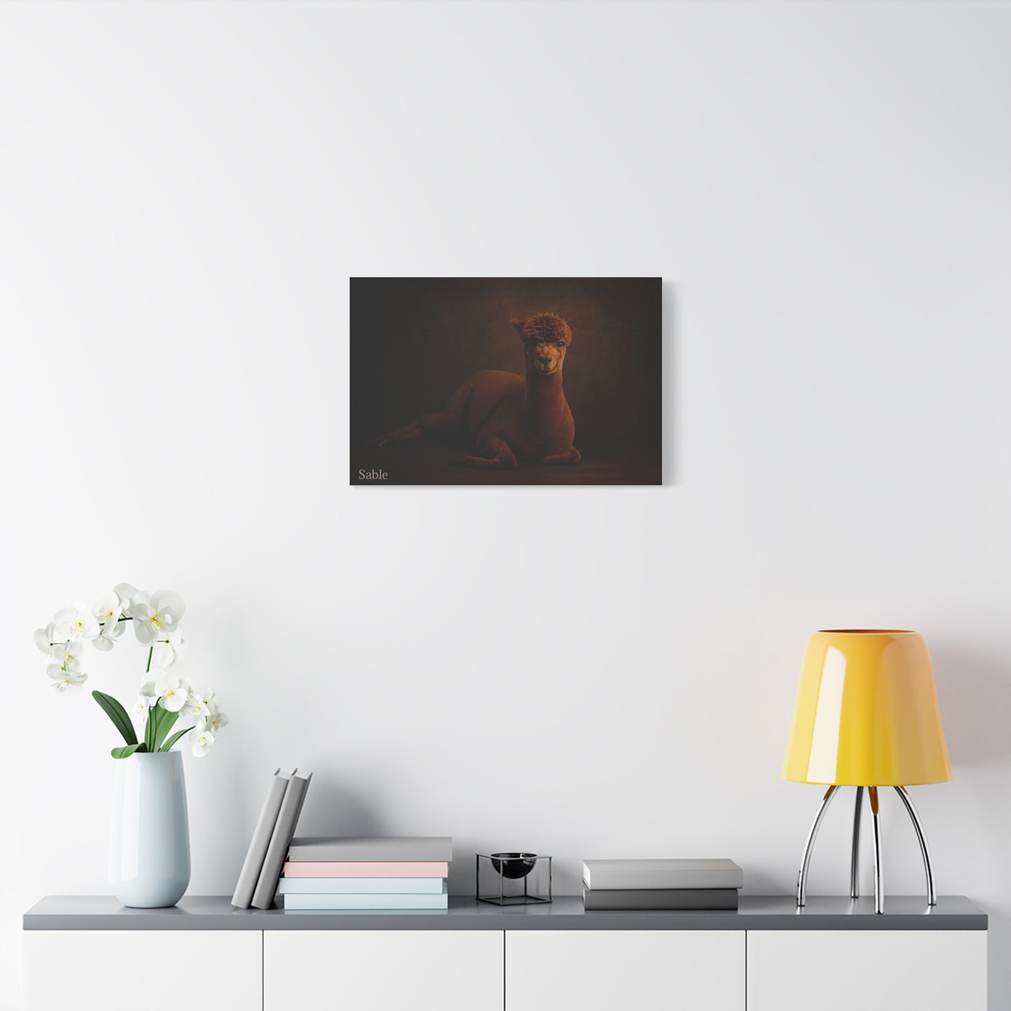 Alpaca Portrait Matte Canvas - TRV