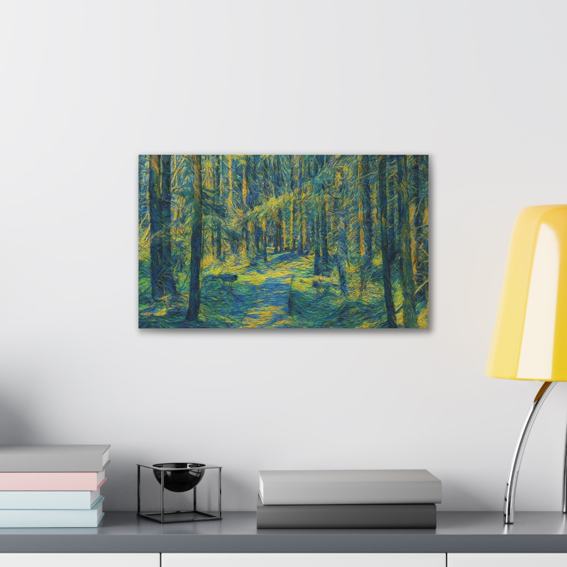 Canvas Art Print, Forest Path Painting, Nature Decor, Wall Art, Gift for Nature Lovers, Home Decor Inspiration - TRV