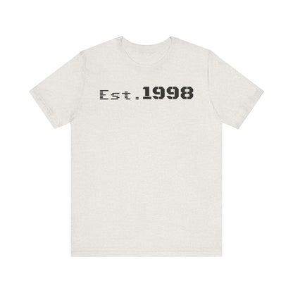Vintage Est. 1998 Tee - Retro Unisex Shirt for Birthdays, Gifts, Everyday Wear, Casual Style, Nostalgia - TRV