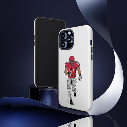 Football Player Tough Case, Sports Phone Cover, Athlete Gift, Tough Phone Case, Fall Sports, Football Lover's Accessory - TRV