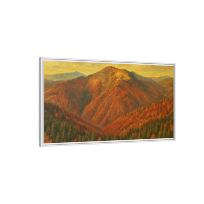 Autumn Landscape Wall Art, Cozy Home Decor, Nature Print, Framed Canvas, Fall Decorations, Gift Idea for Art Lovers - TRV