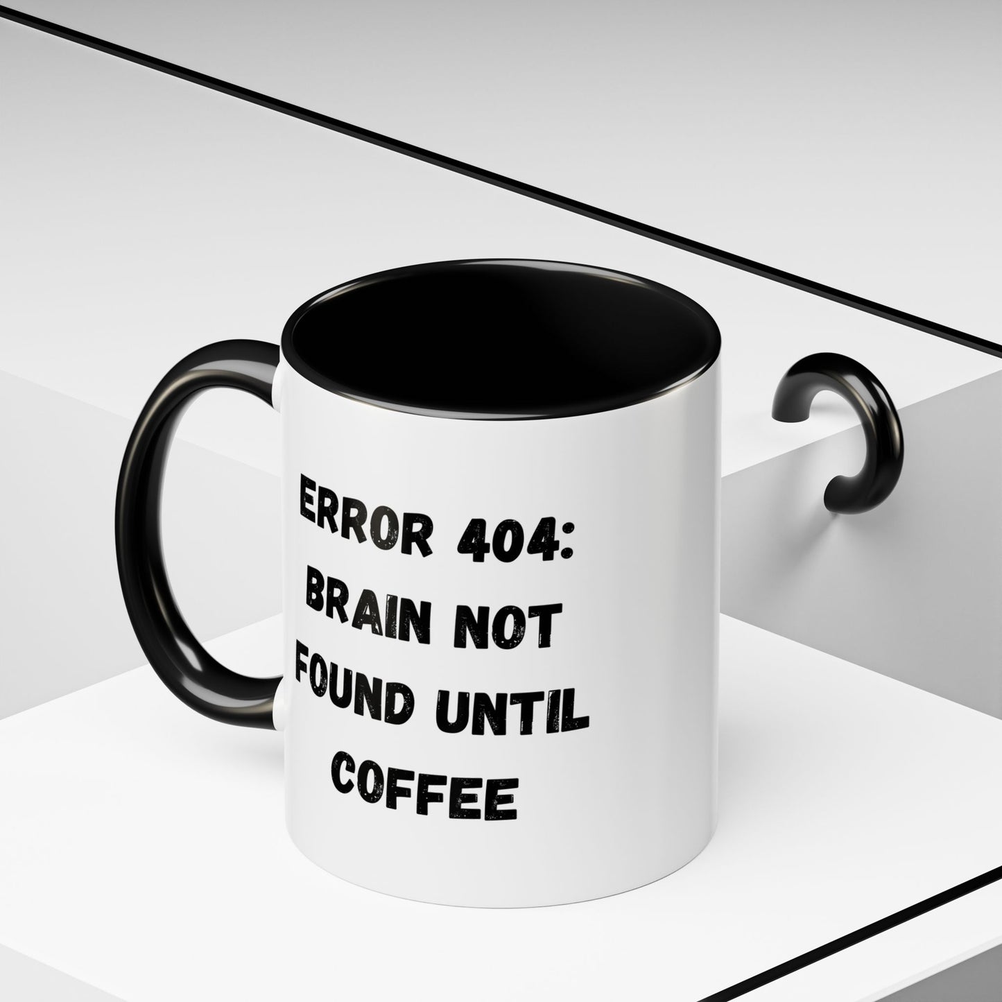 Error 404 Coffee Mug - Perfect for Your Daily Brew, Gift for Programmers, Humor for Coffee Lovers, Office Desk Decor, Nerdy Kitchenware