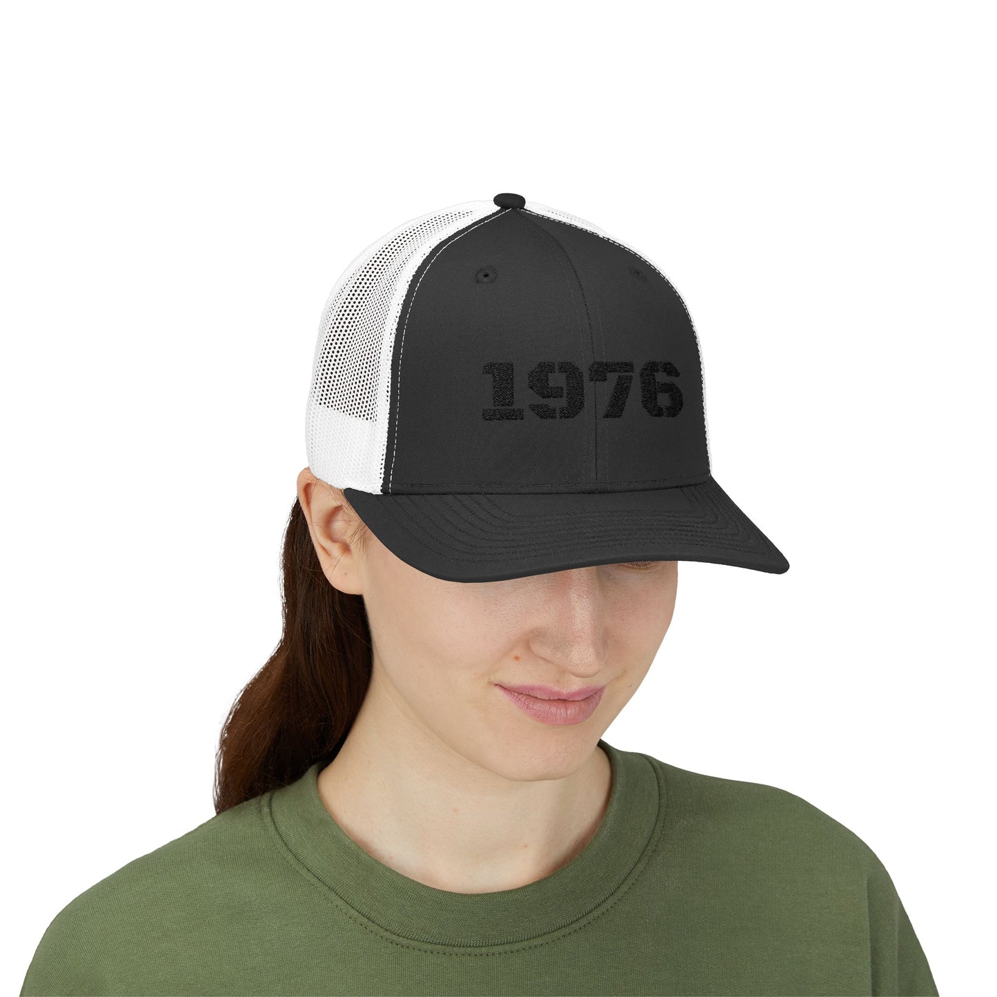 Vintage 1976 Snapback Trucker Cap, Retro Cap, Gift for Him, Casual Style Hat, Birthday Gift for 1976 Birth Year, Dad Hat - TRV