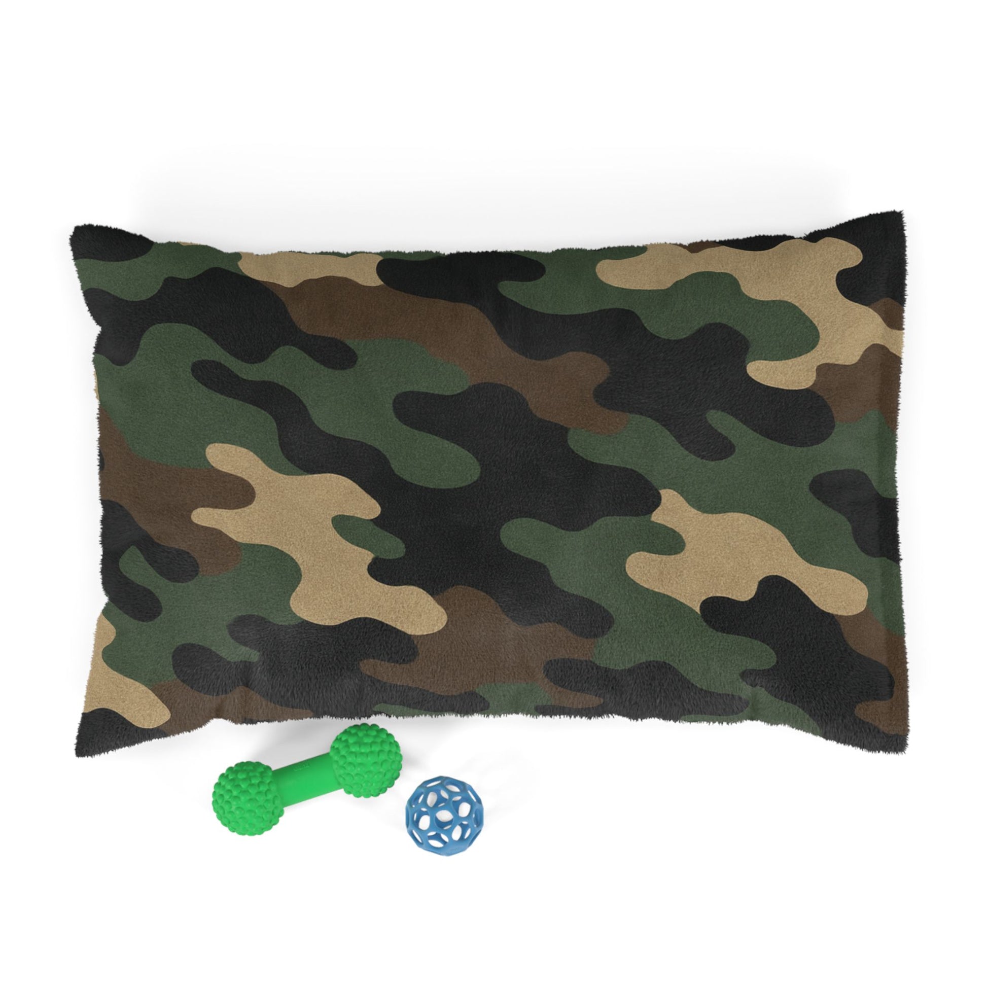 Camouflage Pet Bed for Dogs and Cats, Cozy Military-Inspired Dog Bed, Camo Pet Cushion, Stylish Pet Bedding, Gift for Pet Lovers - TRV