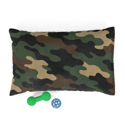 Camouflage Pet Bed for Dogs and Cats, Cozy Military-Inspired Dog Bed, Camo Pet Cushion, Stylish Pet Bedding, Gift for Pet Lovers - TRV