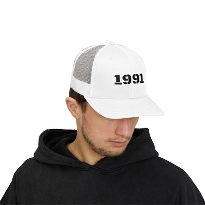 Vintage 1991 Snapback Trucker Cap, Retro Hat, Birthday Gift, Fashion Accessory, Casual Wear, Unisex Cap - TRV