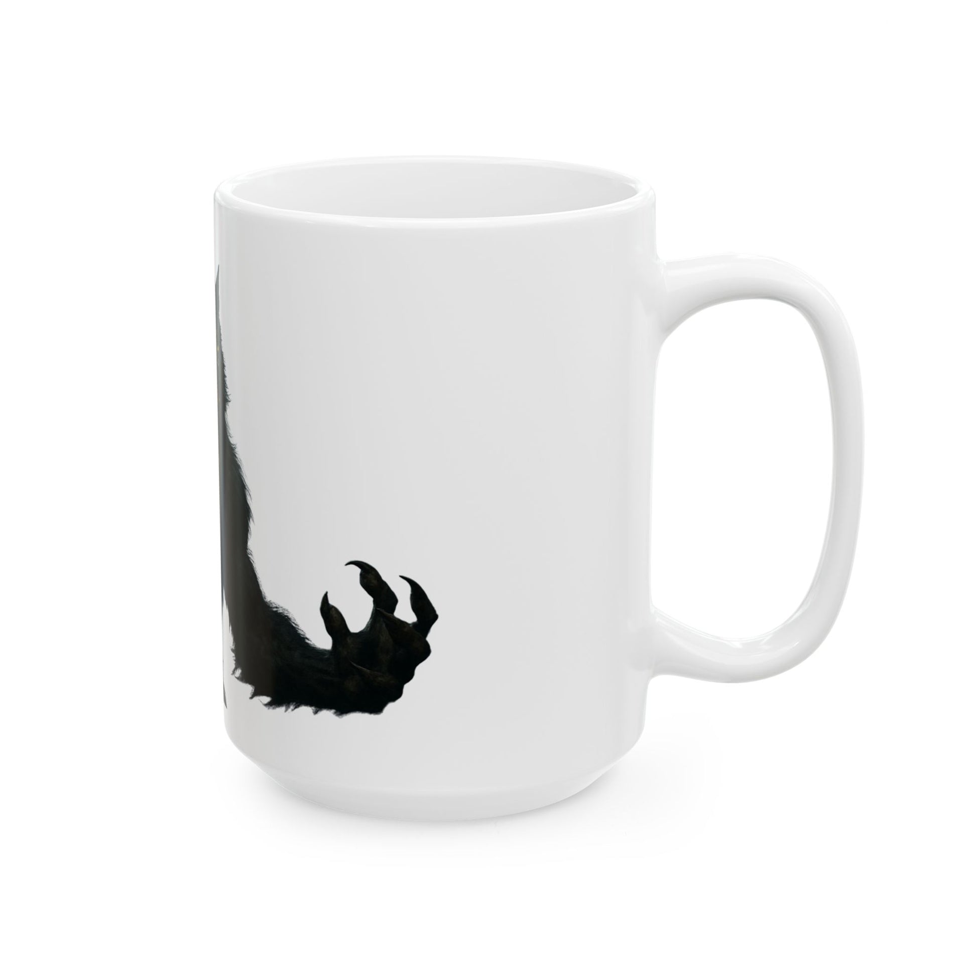 Werewolf Graphic Ceramic Mug, Unique Gift for Animal Lovers, Halloween Decor, Coffee Cup, 11oz 15oz Sizes Available - TRV