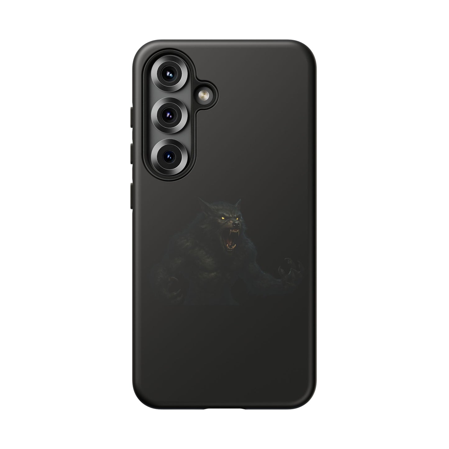 Werewolf Phone Case, Tough Cases, Black Panther Design, Gift for Animal Lovers, Phone Accessories, Fierce Phone Protection - TRV