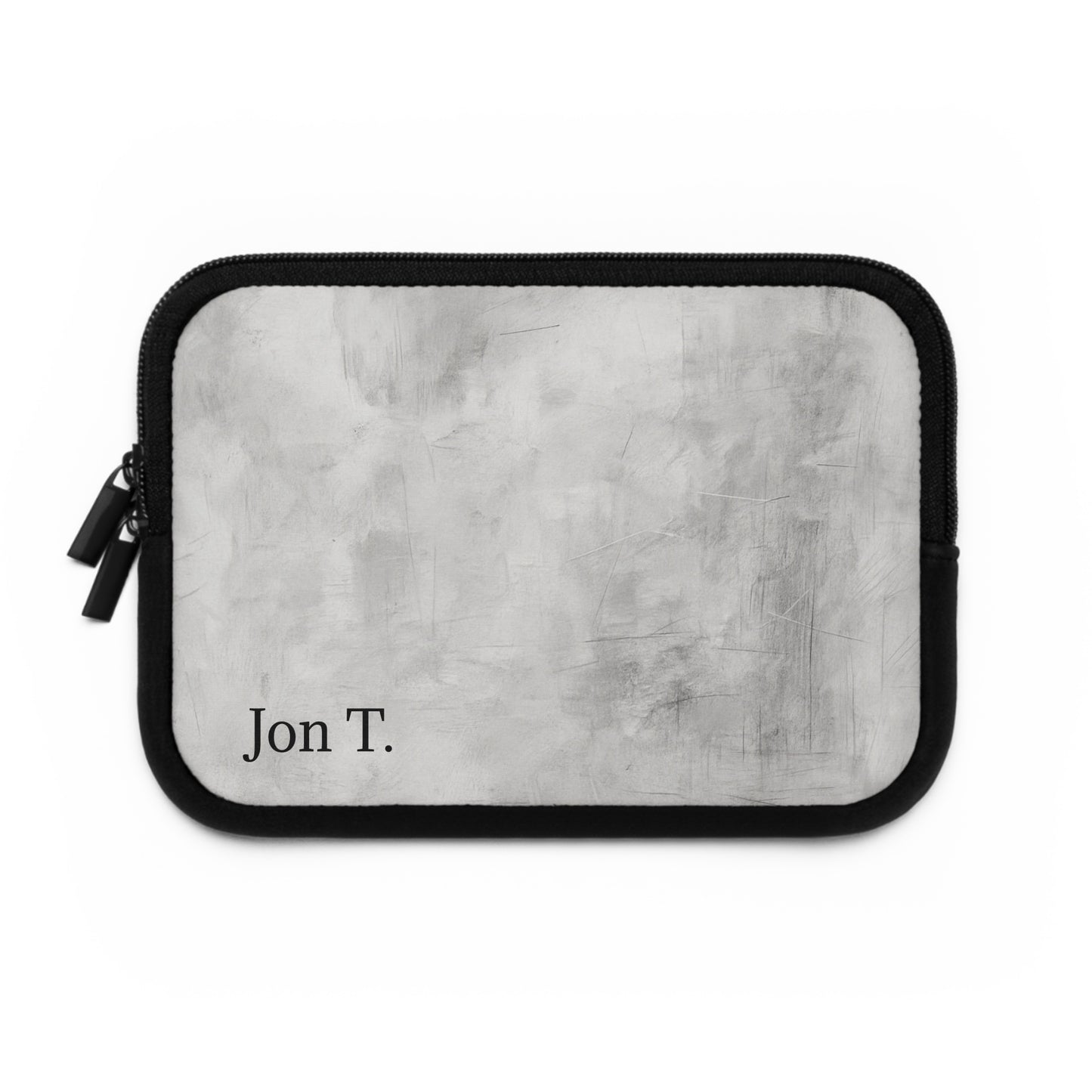 Personalized Minimal Marble Name Laptop Sleeve | Monogrammed Tech Case - TRV