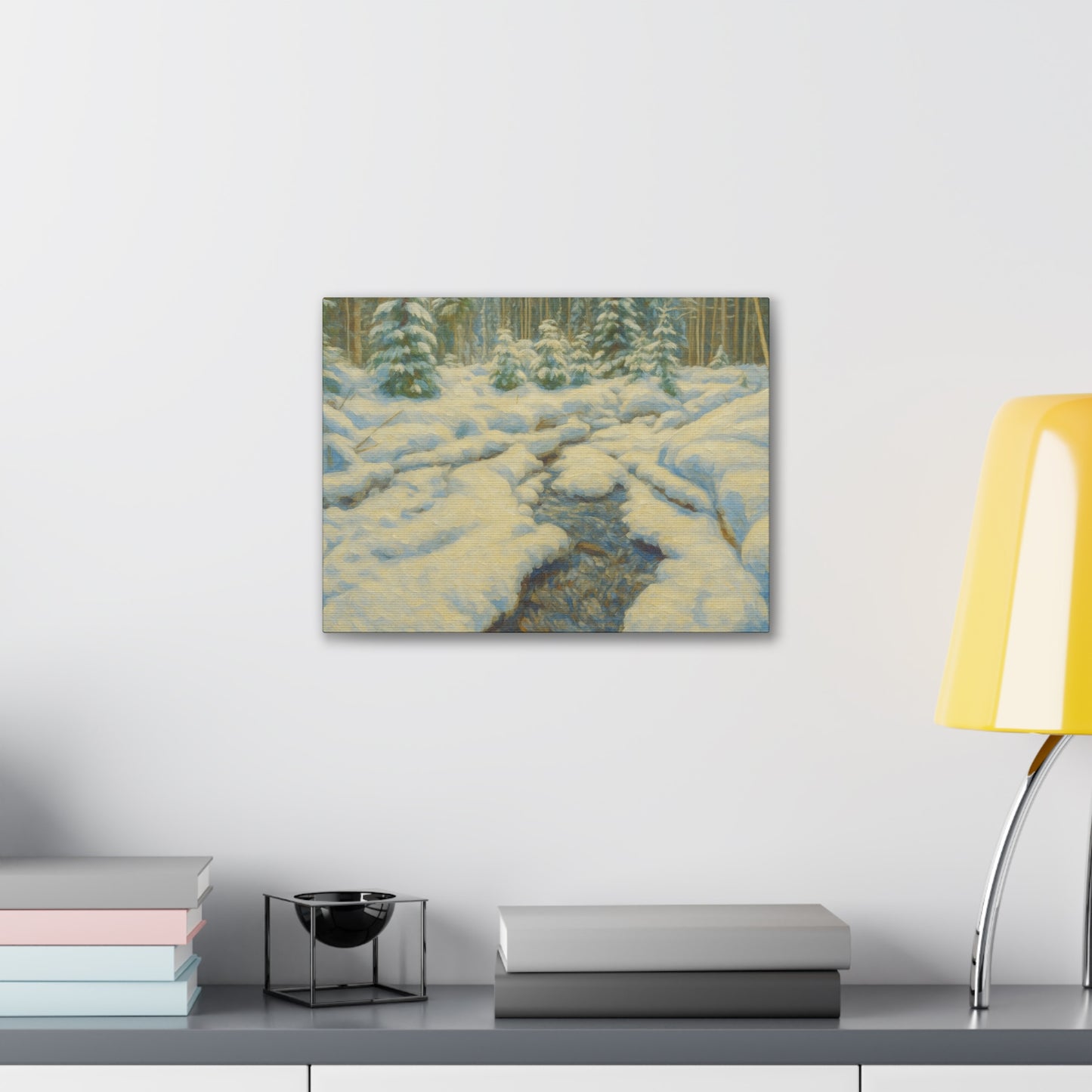 Winter Wonderland Canvas Art, Cozy Home Decor, Winter Landscape Wall Art, Nature Print, Holiday Gift Idea