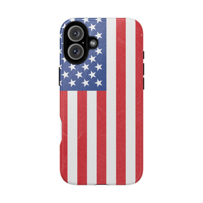American Flag Phone Case - Patriotic Cell Cover, Tough Cases, USA Pride, Independence Day Gift, Veteran's Day, Phone Protection - TRV