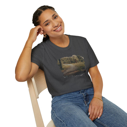 Nature-Inspired Unisex Softstyle T-Shirt, Eco-Friendly Fashion, Outdoor Lover Tee, Gift for Nature Enthusiasts, Casual Everyday Wear