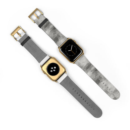 Gray Watercolor Camouflage Watch Band | Neutral Abstract Apple Watch Strap - TRV