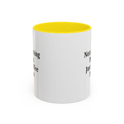 Coffee Lover's Accent Mug, Perfect for Gifting, Home Office Decor, Not a Morning Person, Coffee Enthusiast, Funny Coffee Mug - TRV