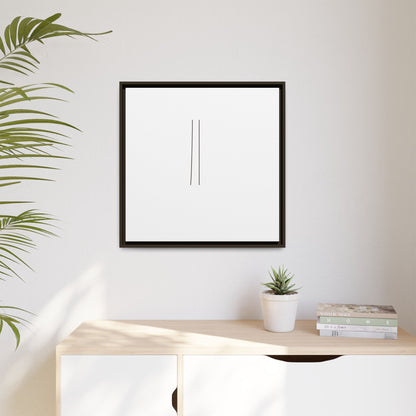 Minimal Line Art | Matte Canvas Framed