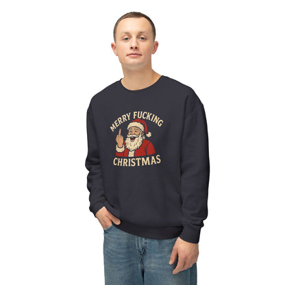 Merry Christmas Sweatshirt, Funny Holiday Crewneck, Unisex Gift, Christmas Apparel, Sarcastic Sweatshirt, Unique Holiday Clothing - TRV
